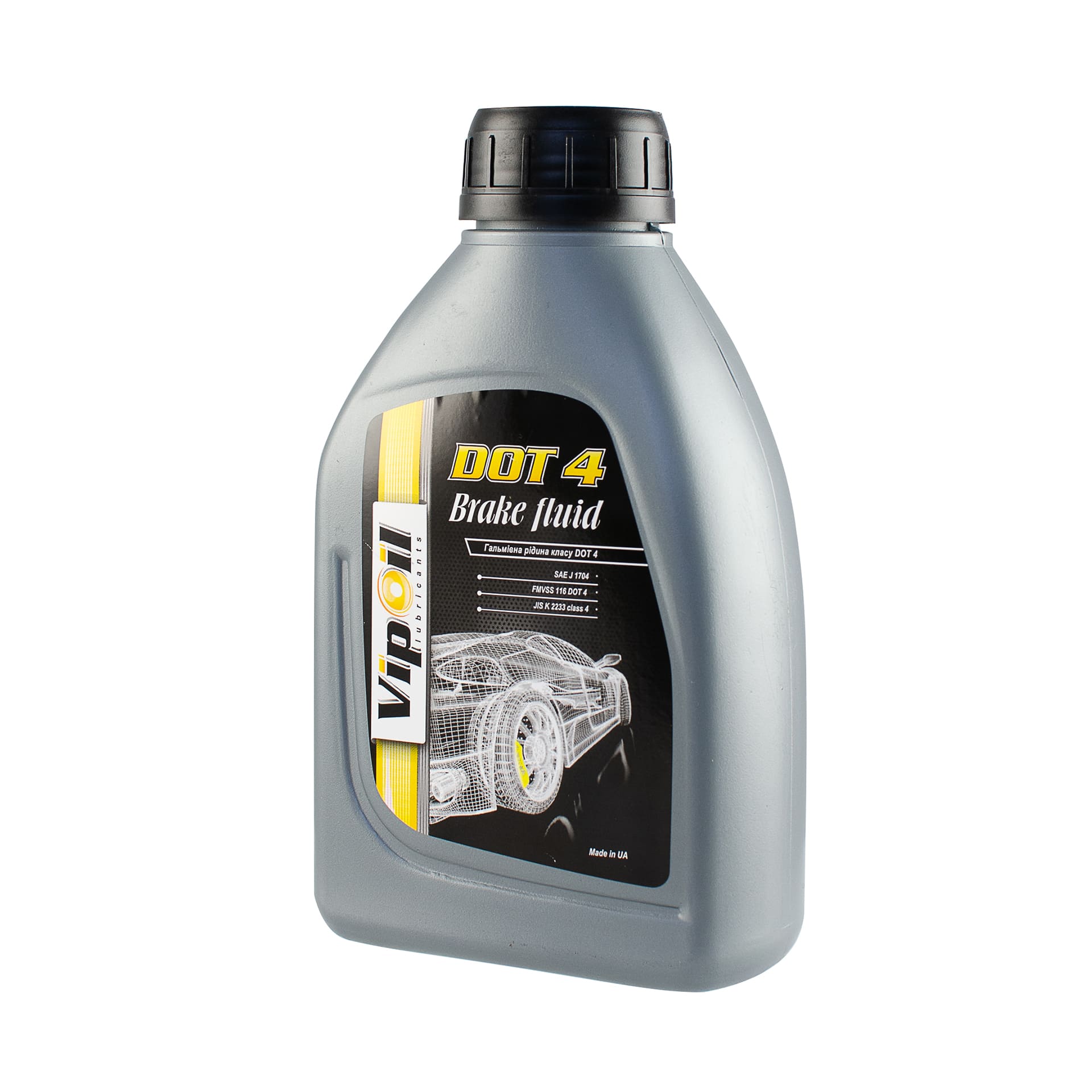 Гальмівна рідина VipOil DOT4 500 мл /550 г